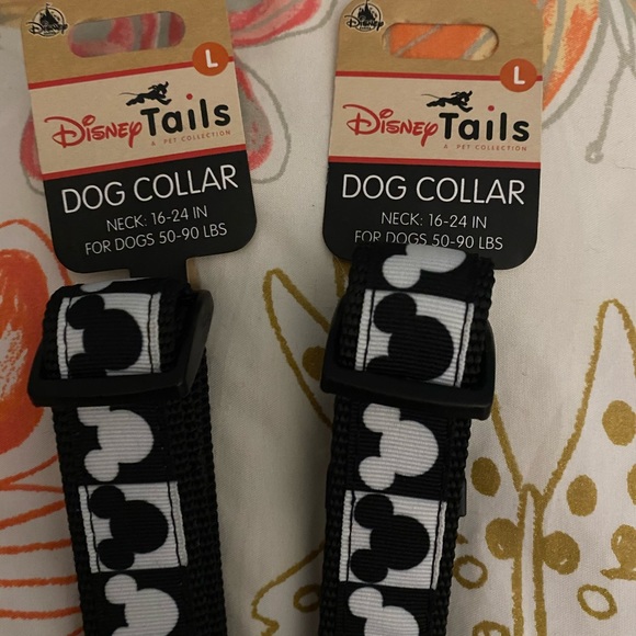 Disney Dog Set 2 Disney Tails Mickey Large Collars Poshmark